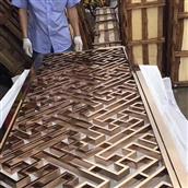 Vách ngăn bình phong inox màu 07