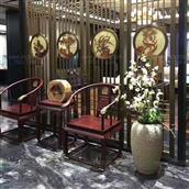 Bộ vách ngăn tùng trúc cúc mai