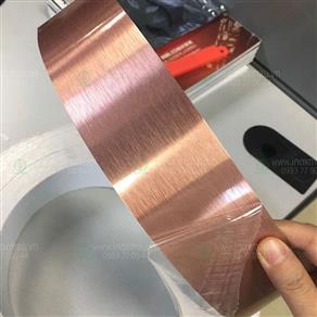 Băng inox xước vàng hồng