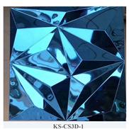 Tấm inox màu xanh lam 3D 1