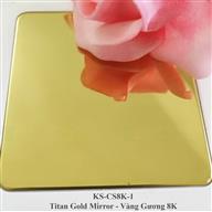 Tấm Inox vàng gương 8k