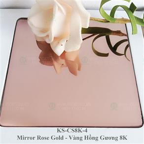 Tấm Inox vàng hồng 8K