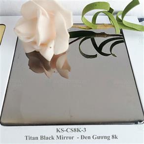 Tấm Inox màu gương đen 8K