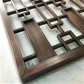 Vách ngăn inox xước giả đồng cổ