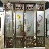 Vách ngăn bình phong inox màu 020