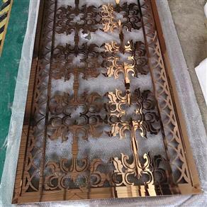 Vách ngăn bình phong inox màu 026