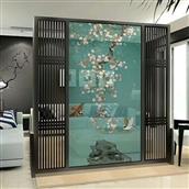 Vách ngăn bình phong inox màu 048
